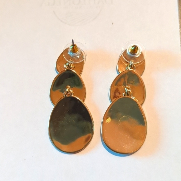 2 Pairs Statement Earrings Dangle Womens Tortoise Leopard Gold Trendy - Picture 7 of 7